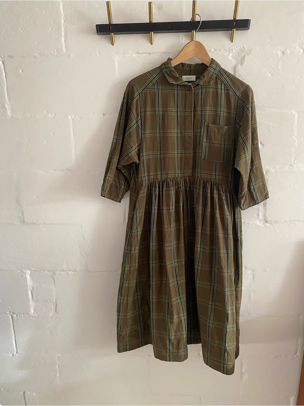 Lovely Toast UK plaid green dress sz M / UK10 - Picture 2 of 6